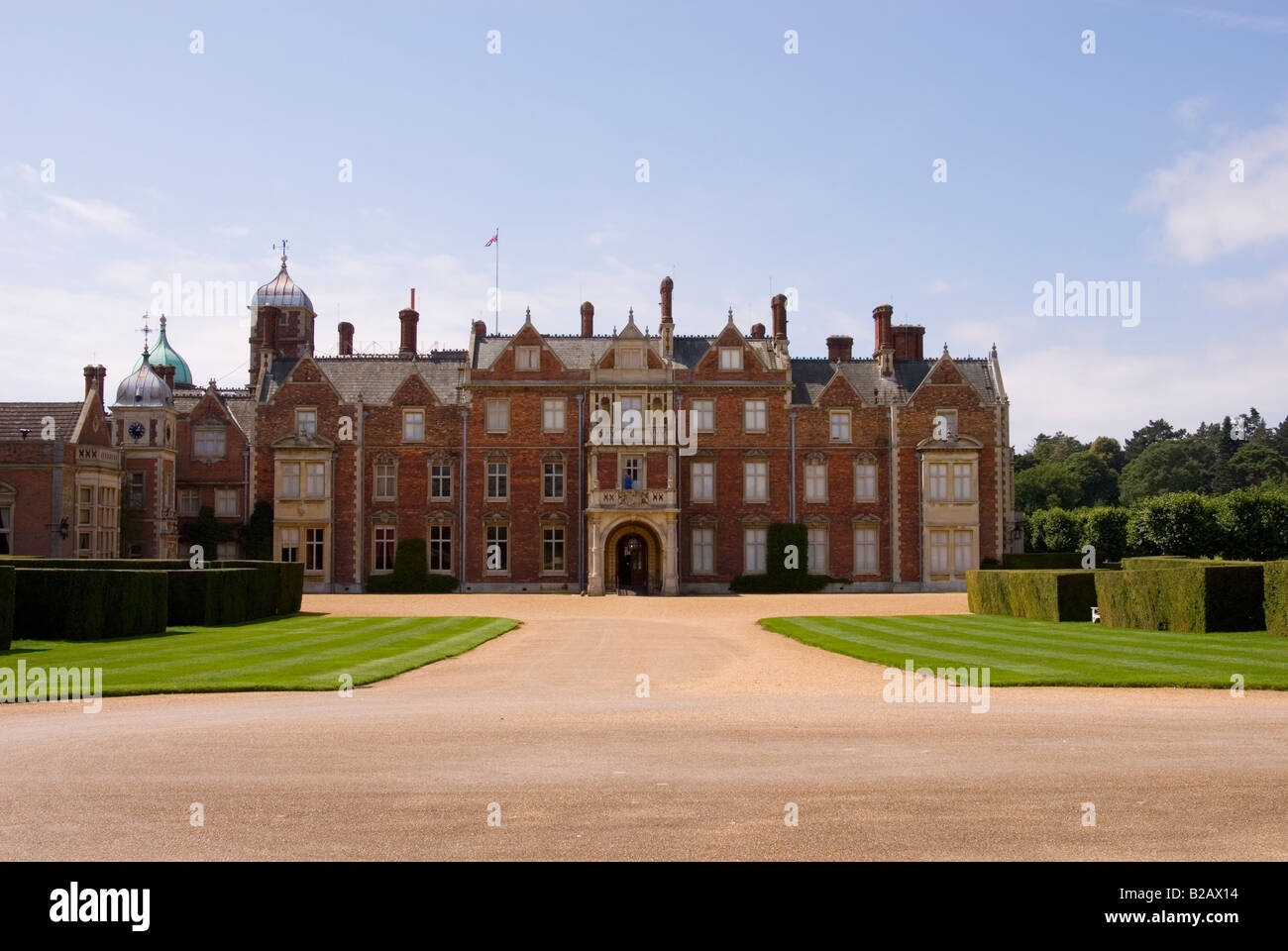 Sandringham House,Sandringham Estate,Sandringham,Norfolk,England,uk (Retreat Of HM The Queen) Stock Photo