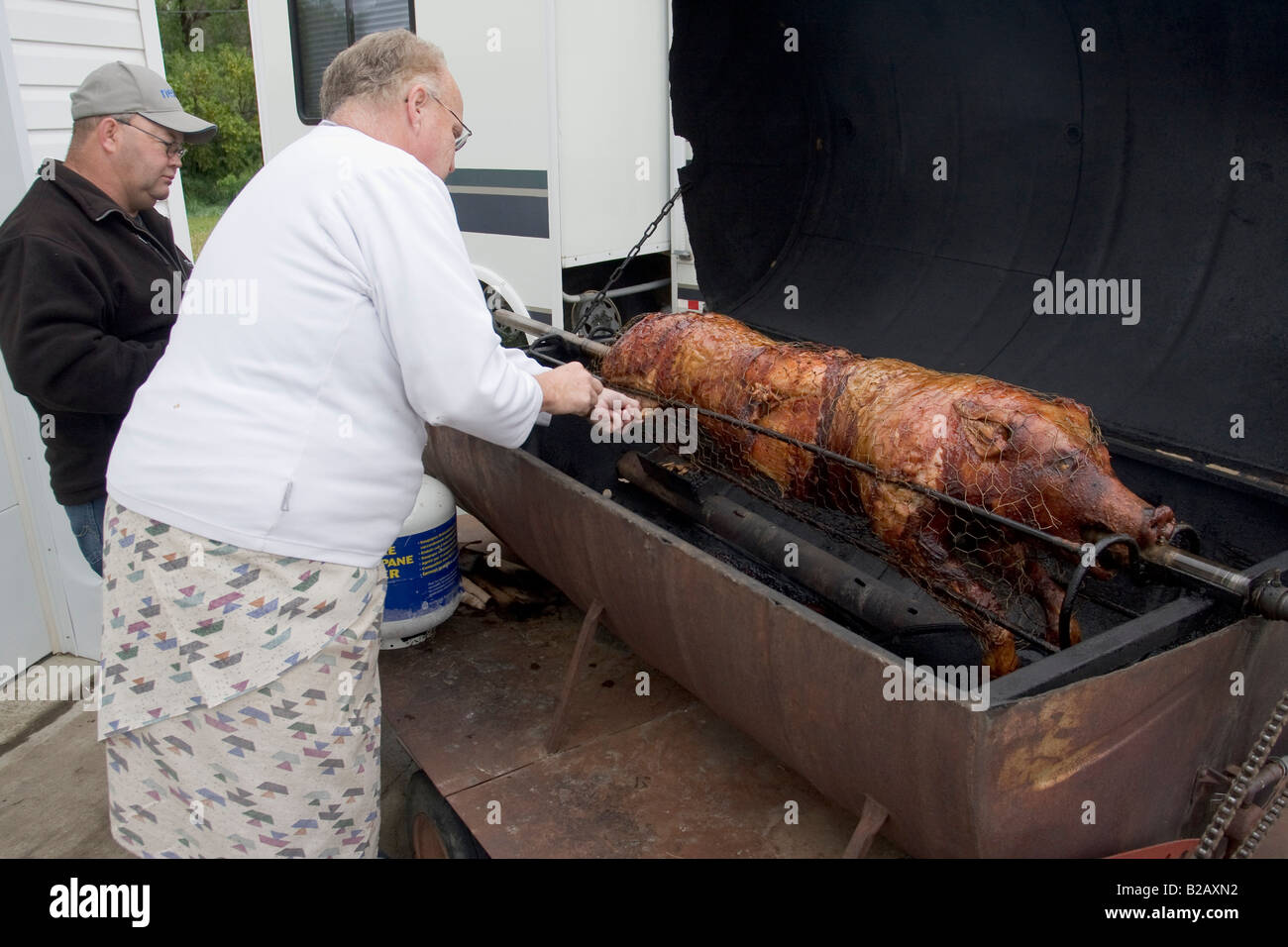 Rotisserie pig roast hires stock photography and images Alamy