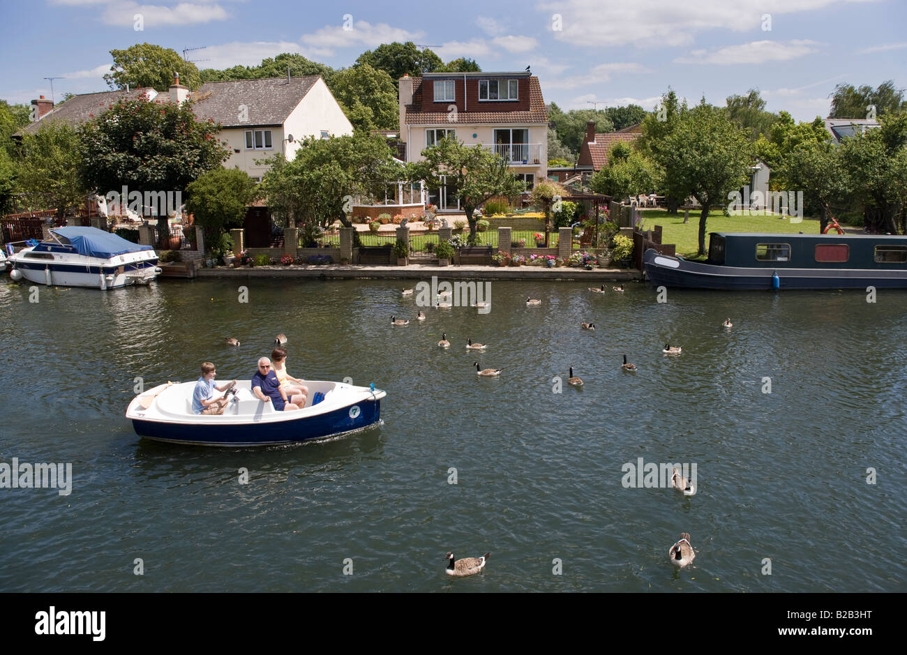 Riverside Broxbourne Essex Stock Photo Alamy