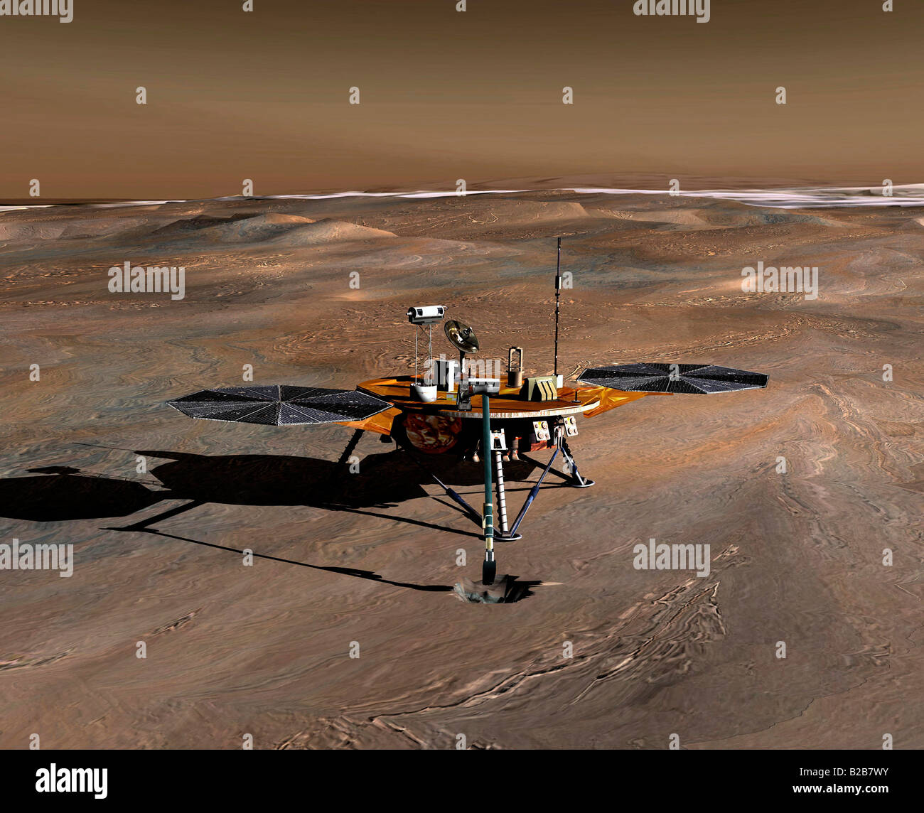 Phoenix Mars Lander Stock Photo