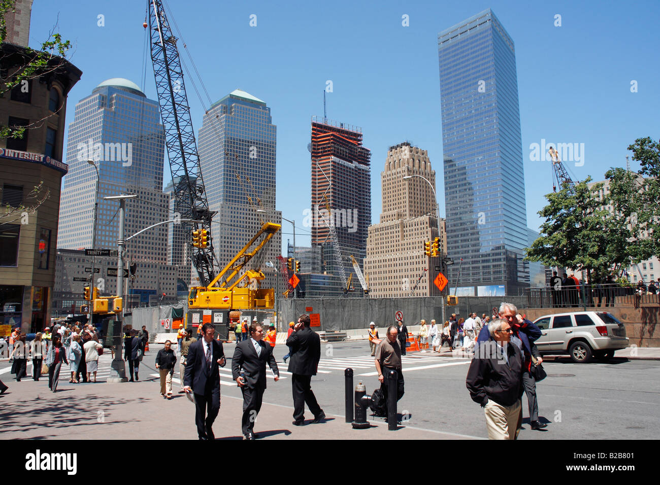 Ground Zero construction site - New York City, USA Stock Photo - Alamy