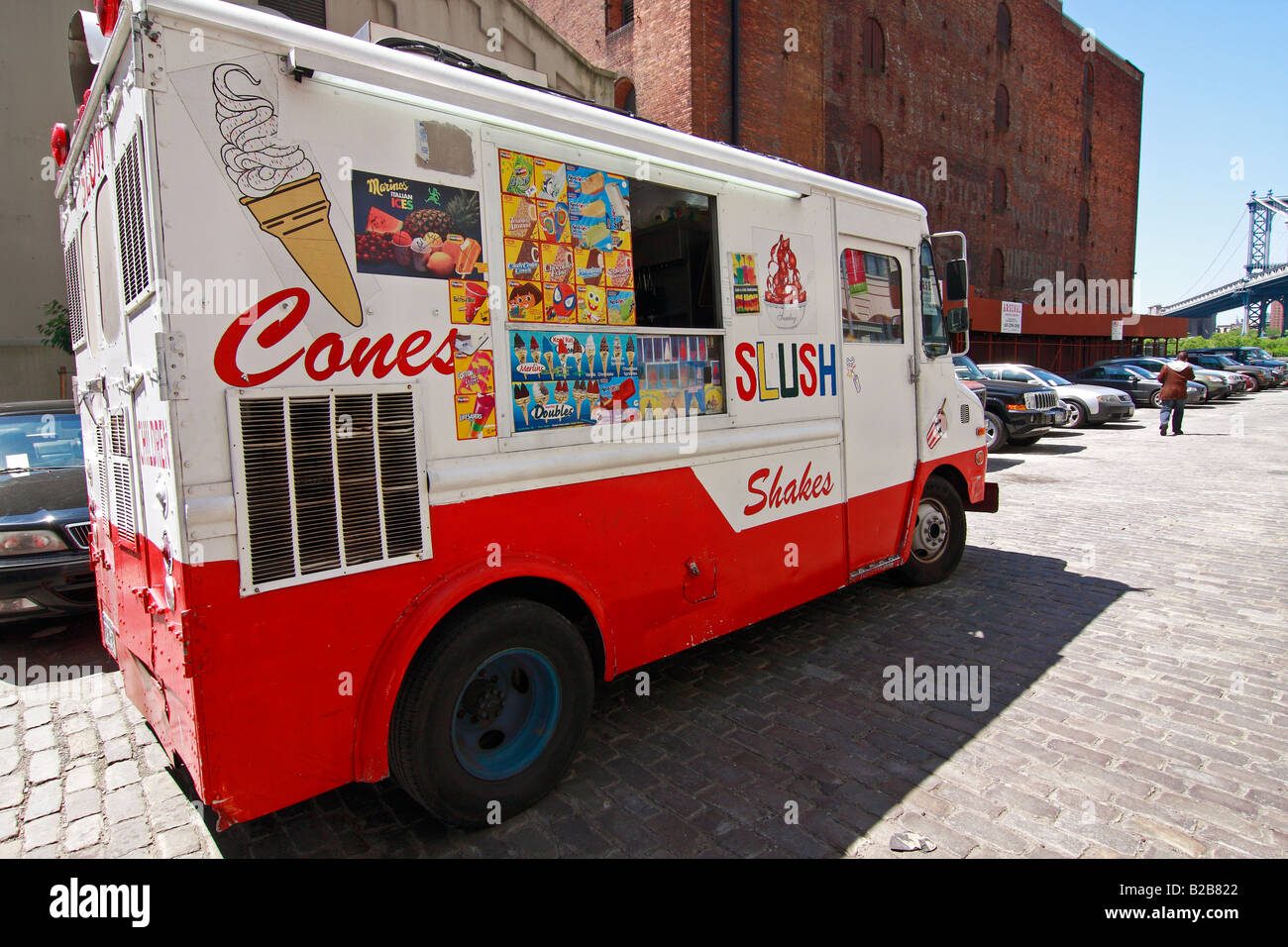 Ice cream truck in Brooklyn New York City, USA Stock Photo Alamy