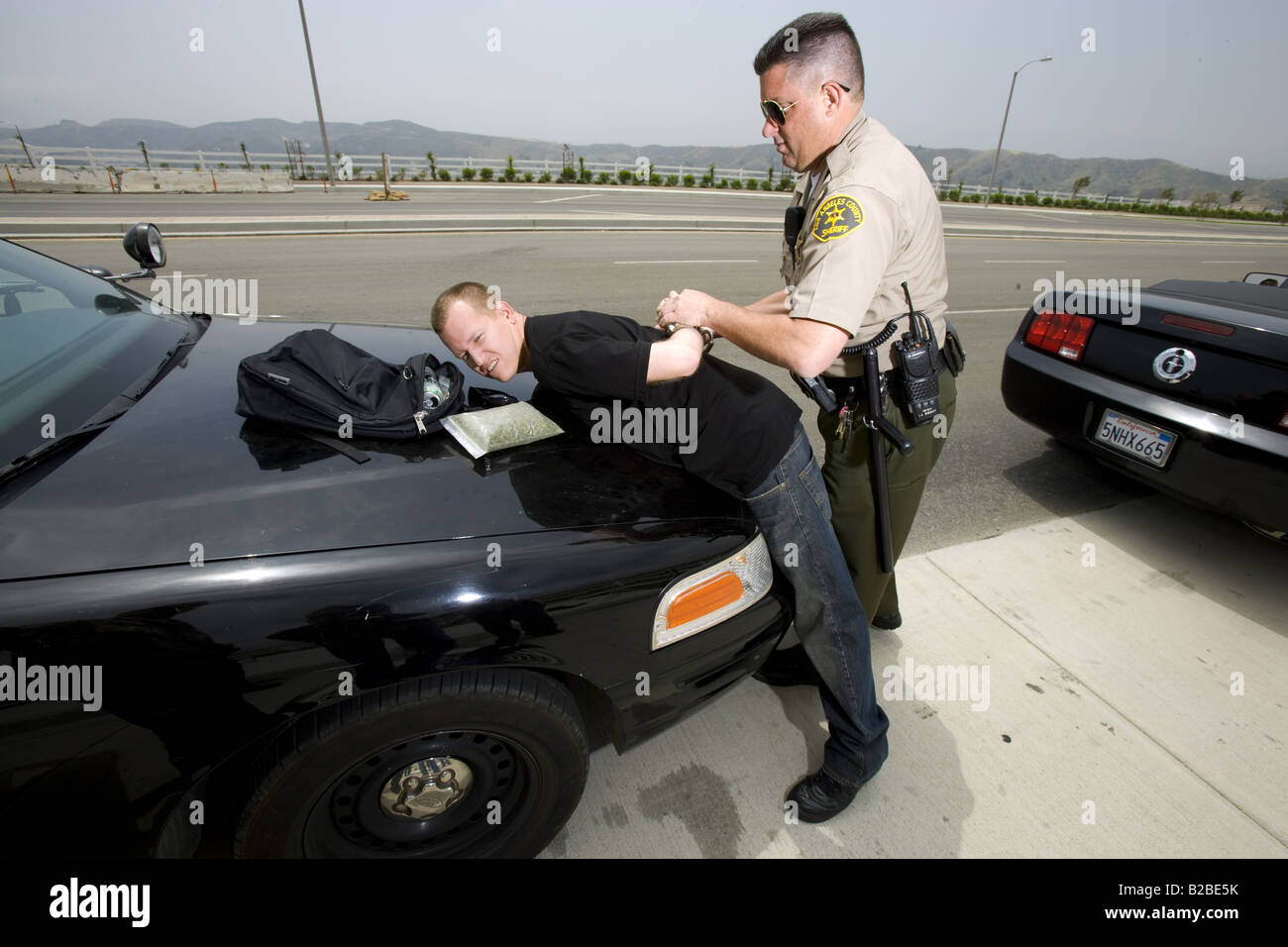 police car arrest