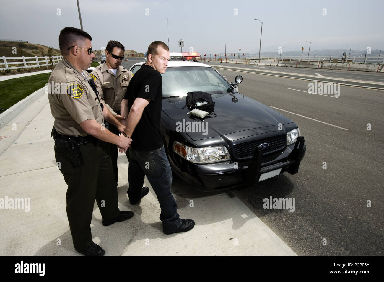 police car arrest