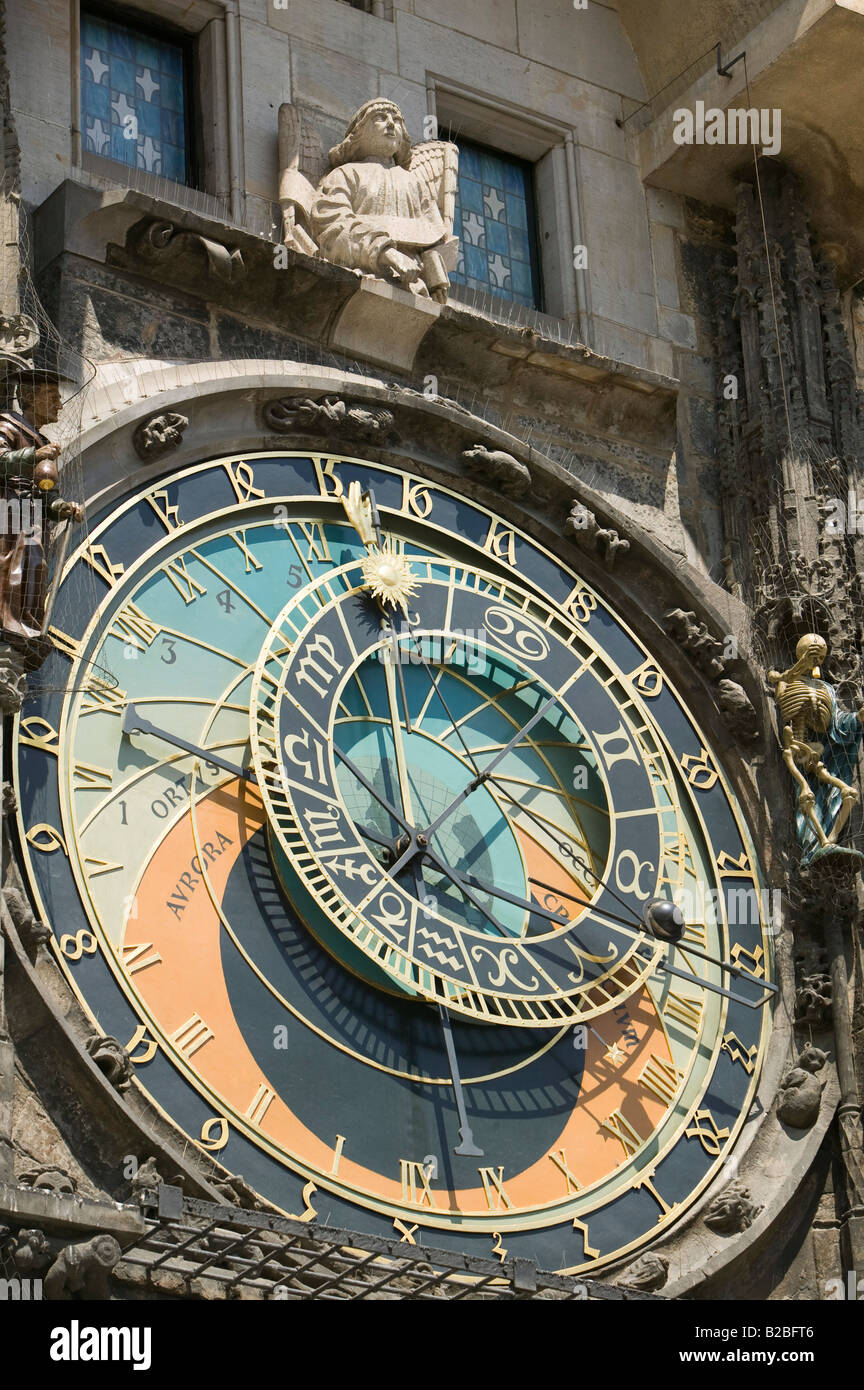 Czech, republic, Prague, Praha, Praag, Praga, Prag, Radnice, Astronomical,  clock, time, clockmaker, Master, Hanus, orloj Stock Photo - Alamy