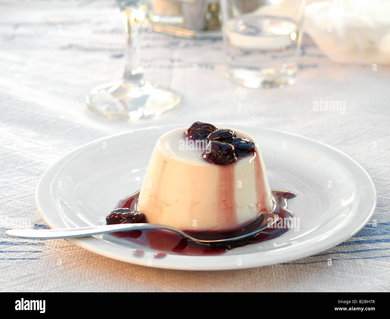 Caramel Cream Dessert Stock Photo Alamy