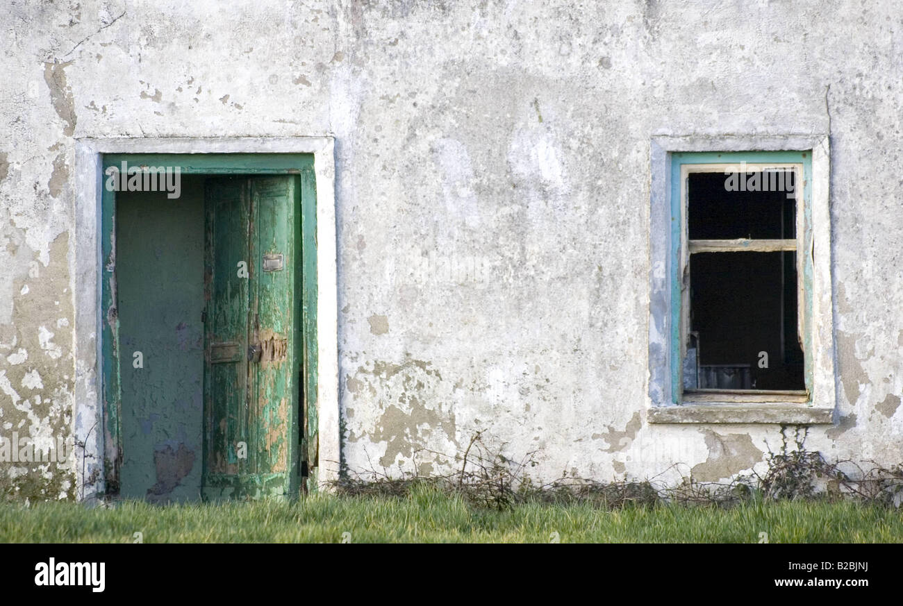 Old house door and window Ireland Stock Photo Alamy