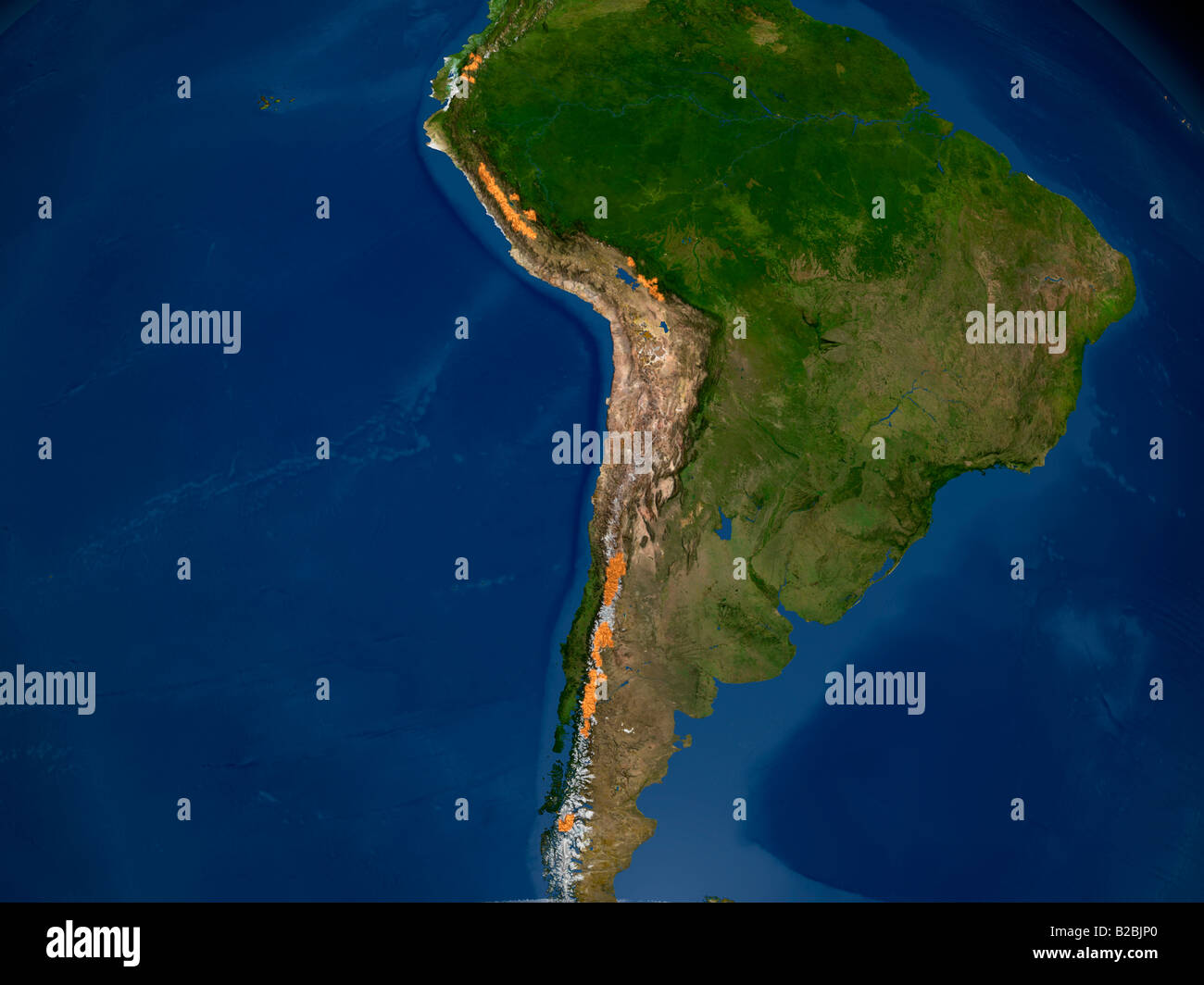 Earth from space, south america hi-res stock photography and images - Alamy