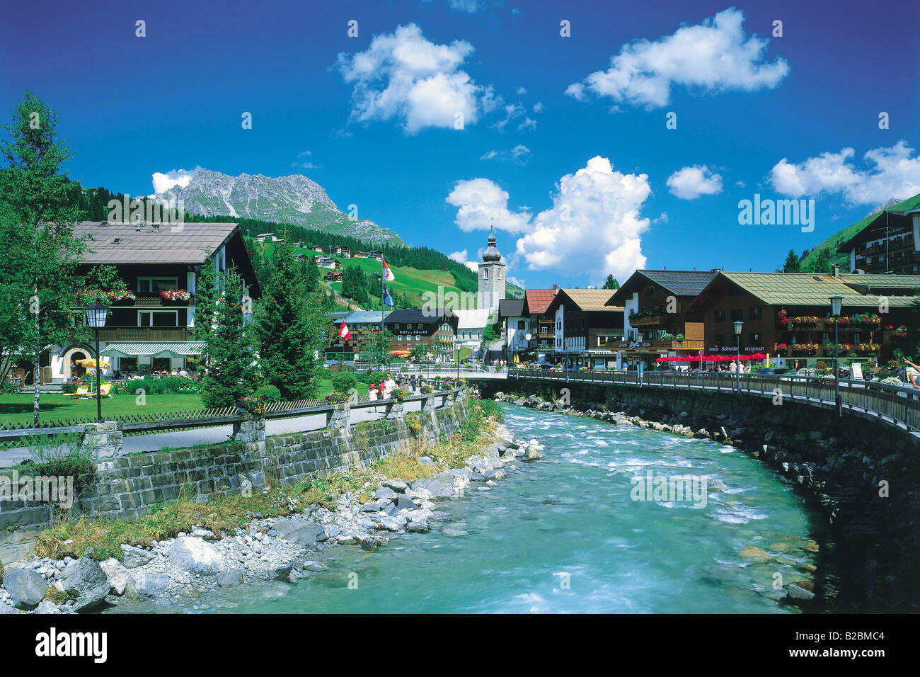 Lech am Arlberg Vorarlberg Austria Stock Photo - Alamy