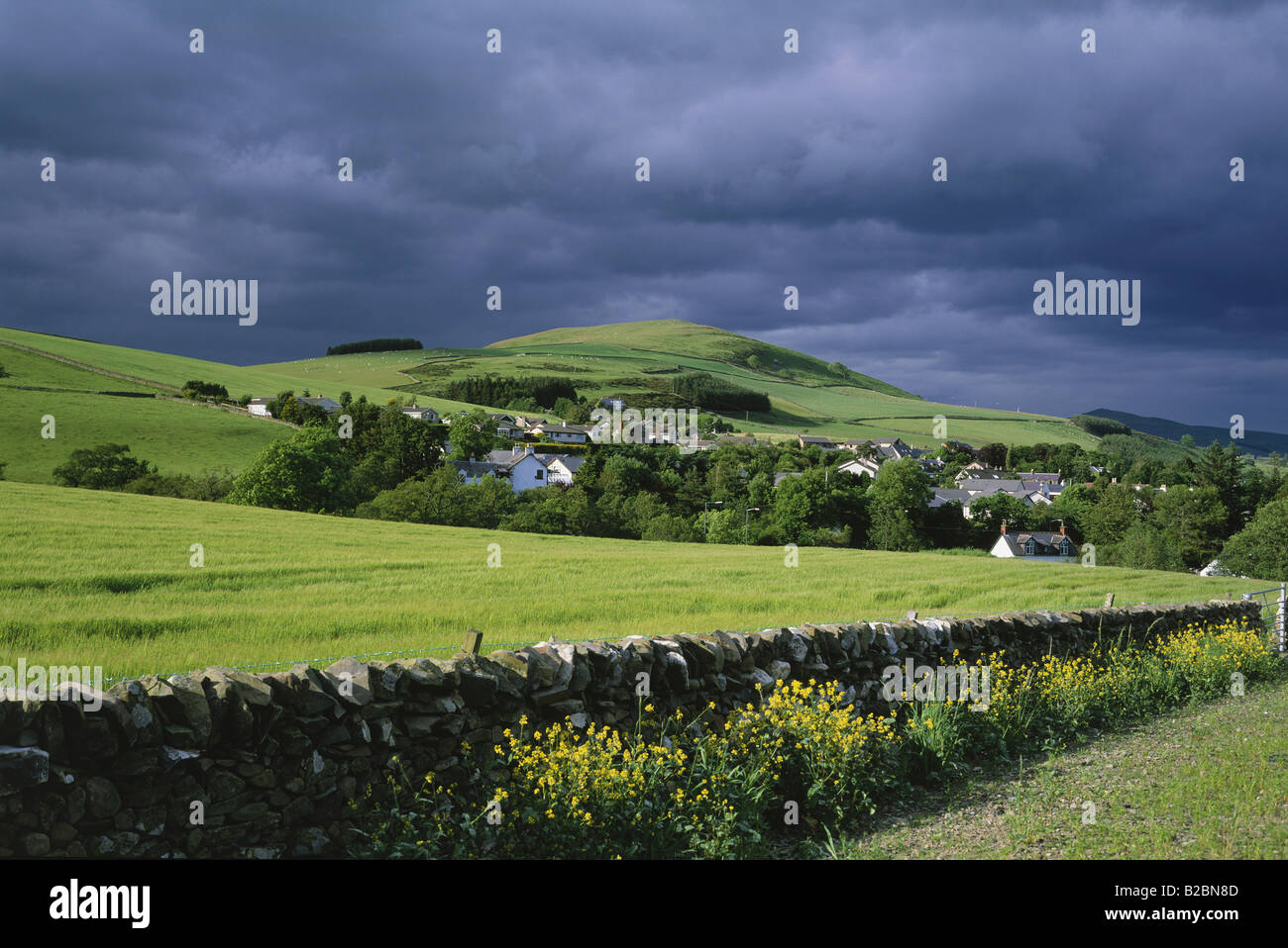 Borders scenery near Melrose Scotland Stock Photo Alamy