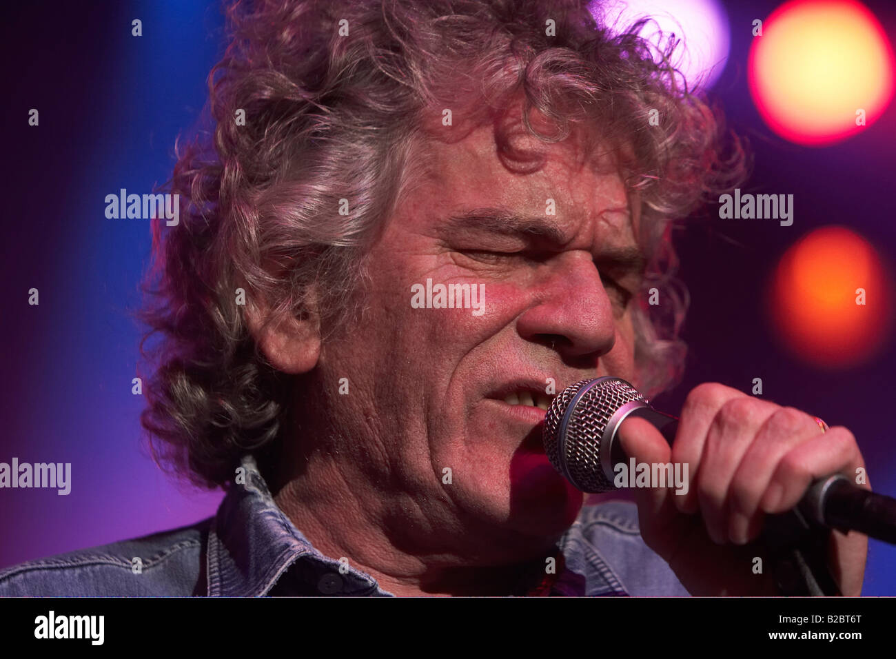 Nazareth, The 40th Anniversary World Tour, vocals: Dan McCafferty, Scottish band in concert on 20th April 2008 in Z7, Stock Photo