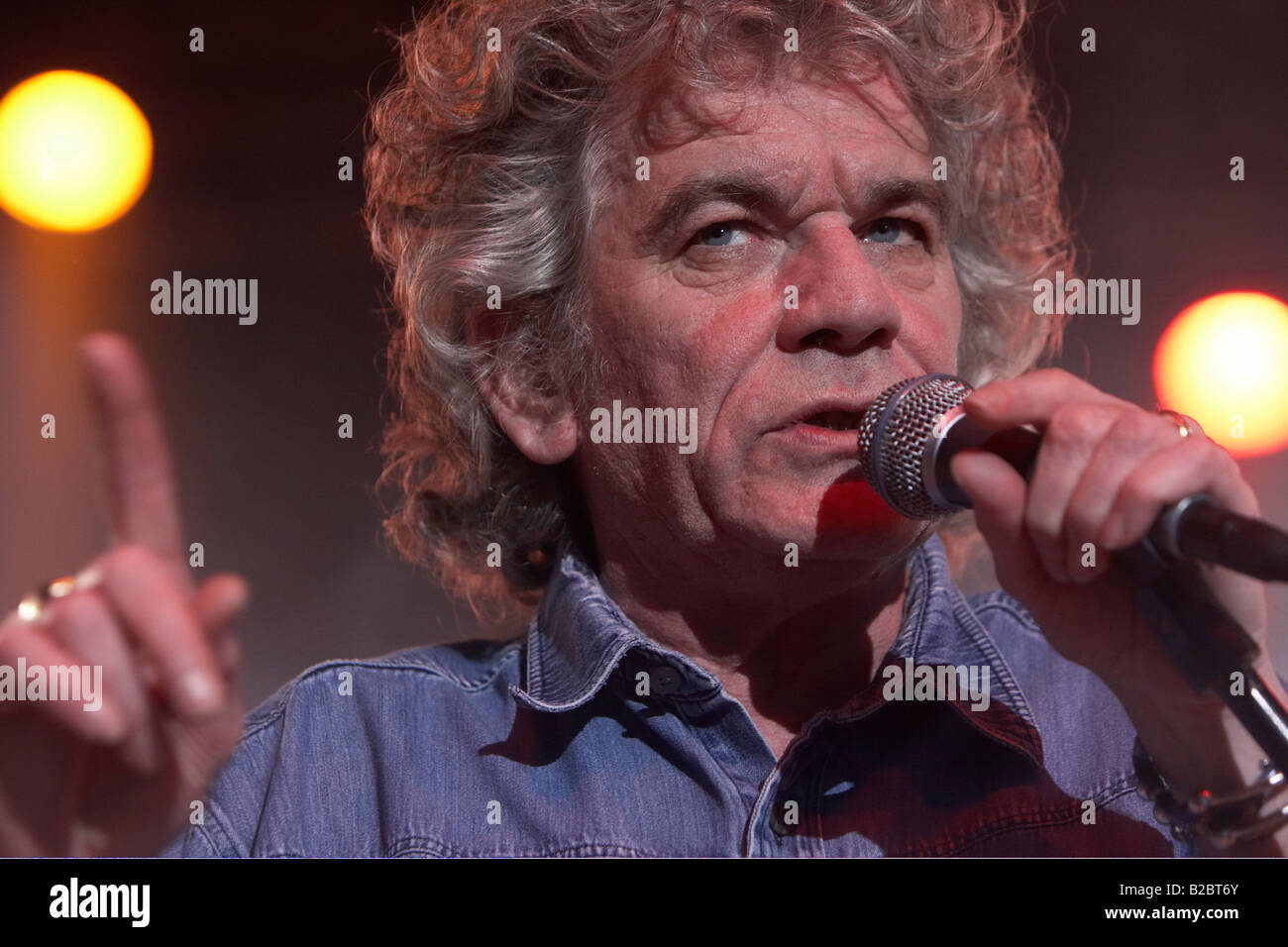 Nazareth, The 40th Anniversary World Tour, vocals: Dan McCafferty, Scottish band in concert on 20th April 2008 in Z7, Stock Photo
