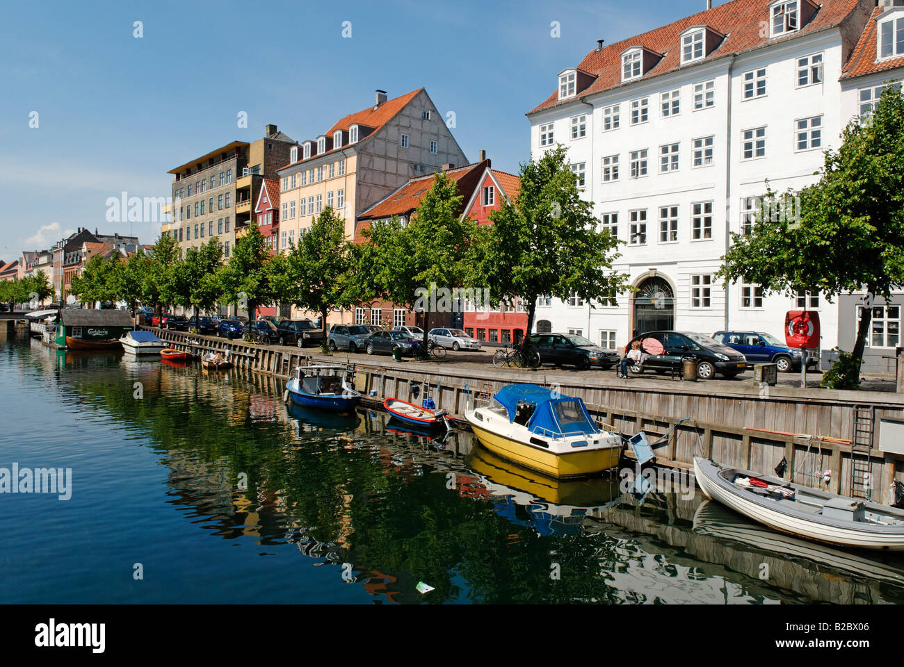 Christianshavn Canal, Copenhagen, Denmark, Scandinavia, Europe Stock Photo