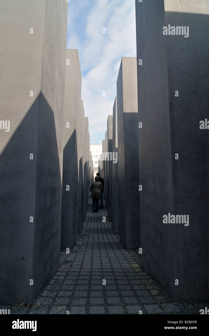 Holocaust Memorial, Memorial to the Murdered Jews of Europe, Berlin, Germany, Europe Stock Photo