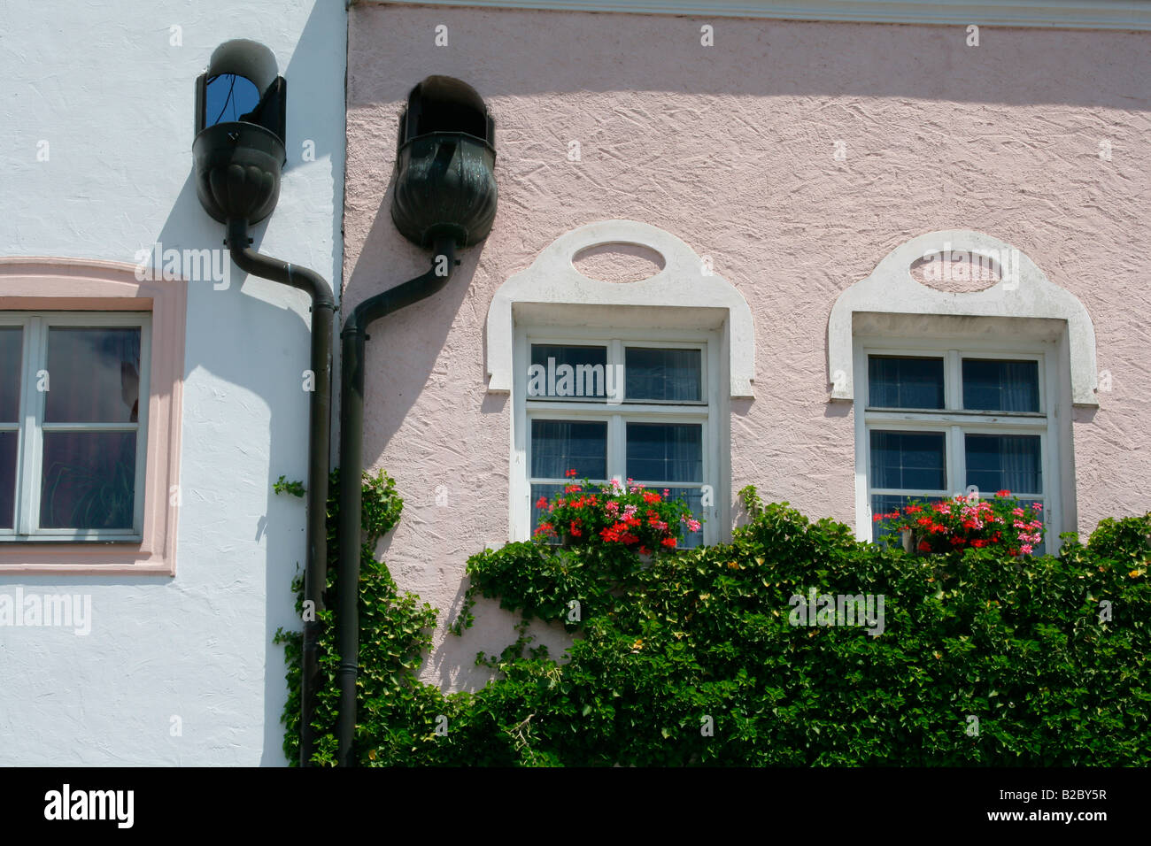 Stadtplatz, town square, Muehldorf am Inn, Upper Bavaria, Germany ...
