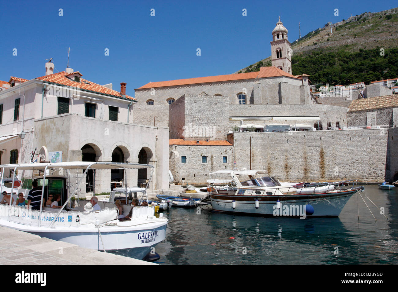 Dubrovnik port on the Adriatic Sea . Croatia. Stock Photo