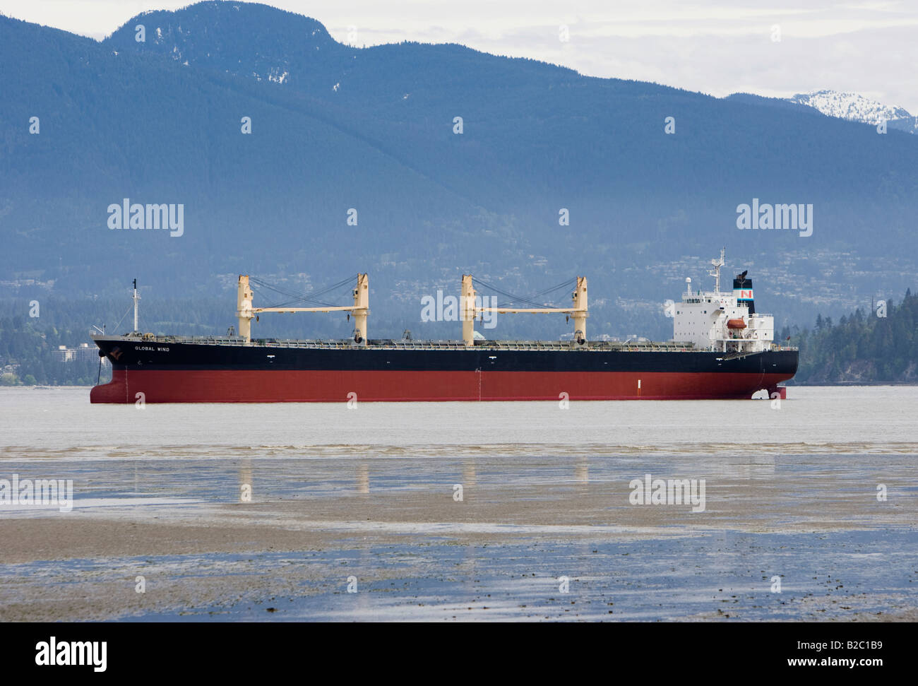 Oil tanker in the Bay of Vancouver, British Columbia, Canada, North