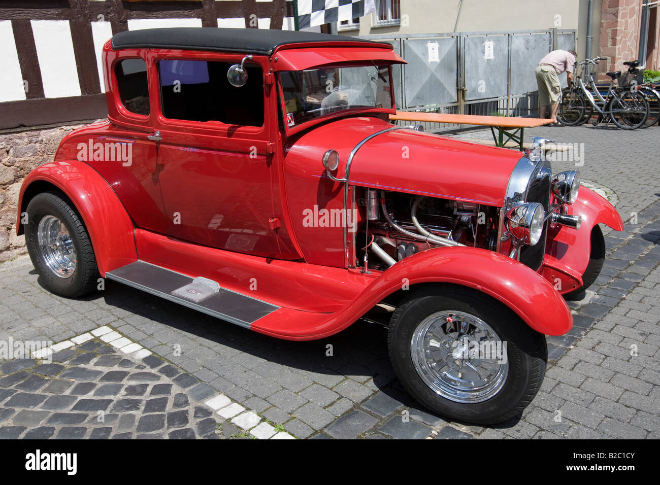 Modified Ford A Type, Hot Rod, Dreieich, Hesse, Germany, Europe Stock Photo