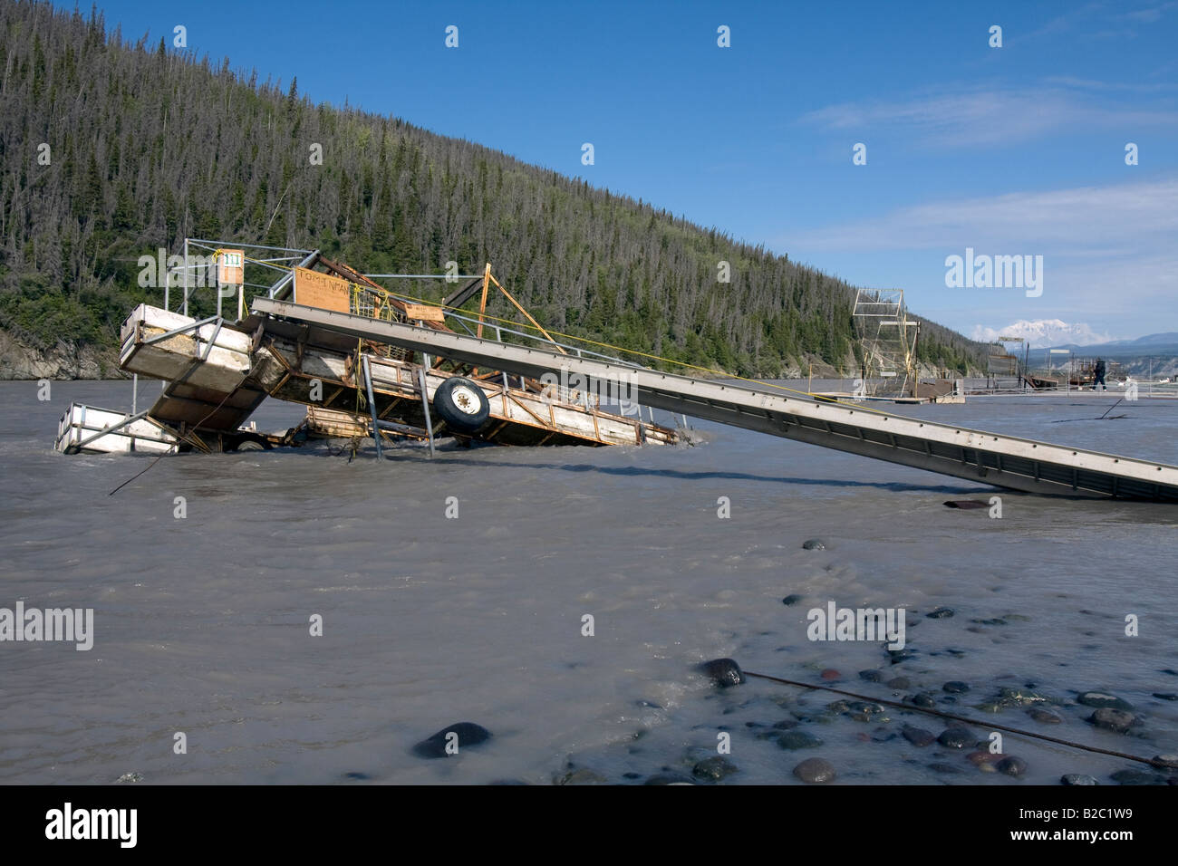 Welted Fishing Wheel in the Copper River, near Chitina, Alaska Stock Photo  - Alamy