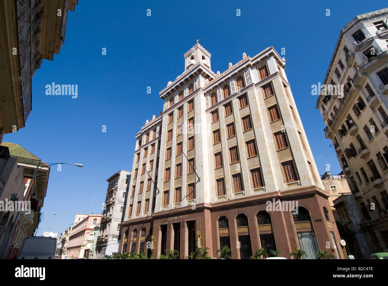 Colonial building Edificio Bacardi in La Habana Vieja Havana Cuba Stock Photo
