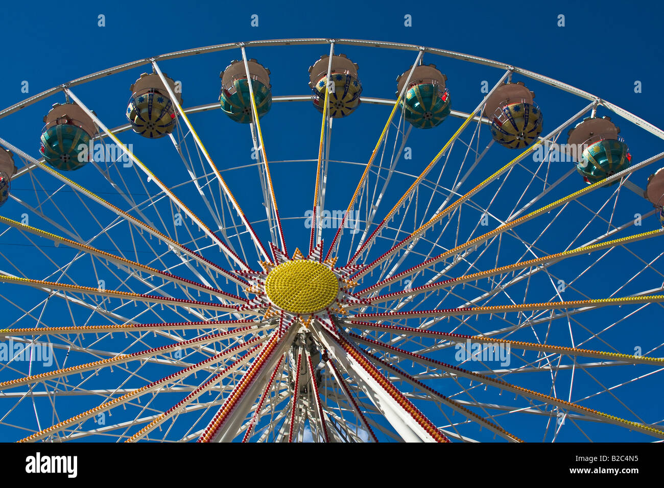 Giant ferris wheel at the celebration of the birthday of Hamburg Port, 2008, Hamburg, Germany, Europe Stock Photo