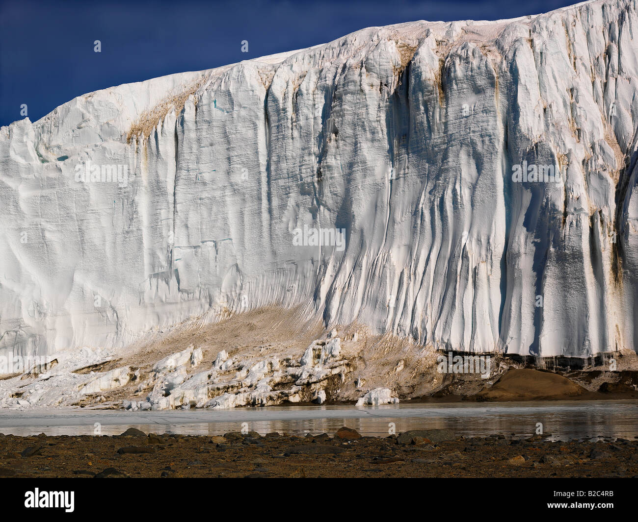 End of the Canada Glacier in Taylor Valley, close-up, Dry Valleys, Antarctica Stock Photo