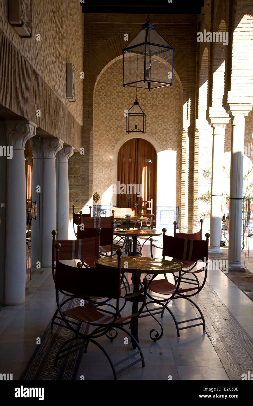 Inner Courtyard Of The Hotel Parador De Carmona Andalusia Spain Europe Stock Photo Alamy