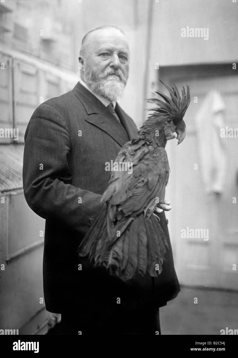 The Berlin Zoo Director, Ludwig Heck Mai, historical photo, 1928 shortly before his 40th service anniversary on 1 June, Berlin, Stock Photo