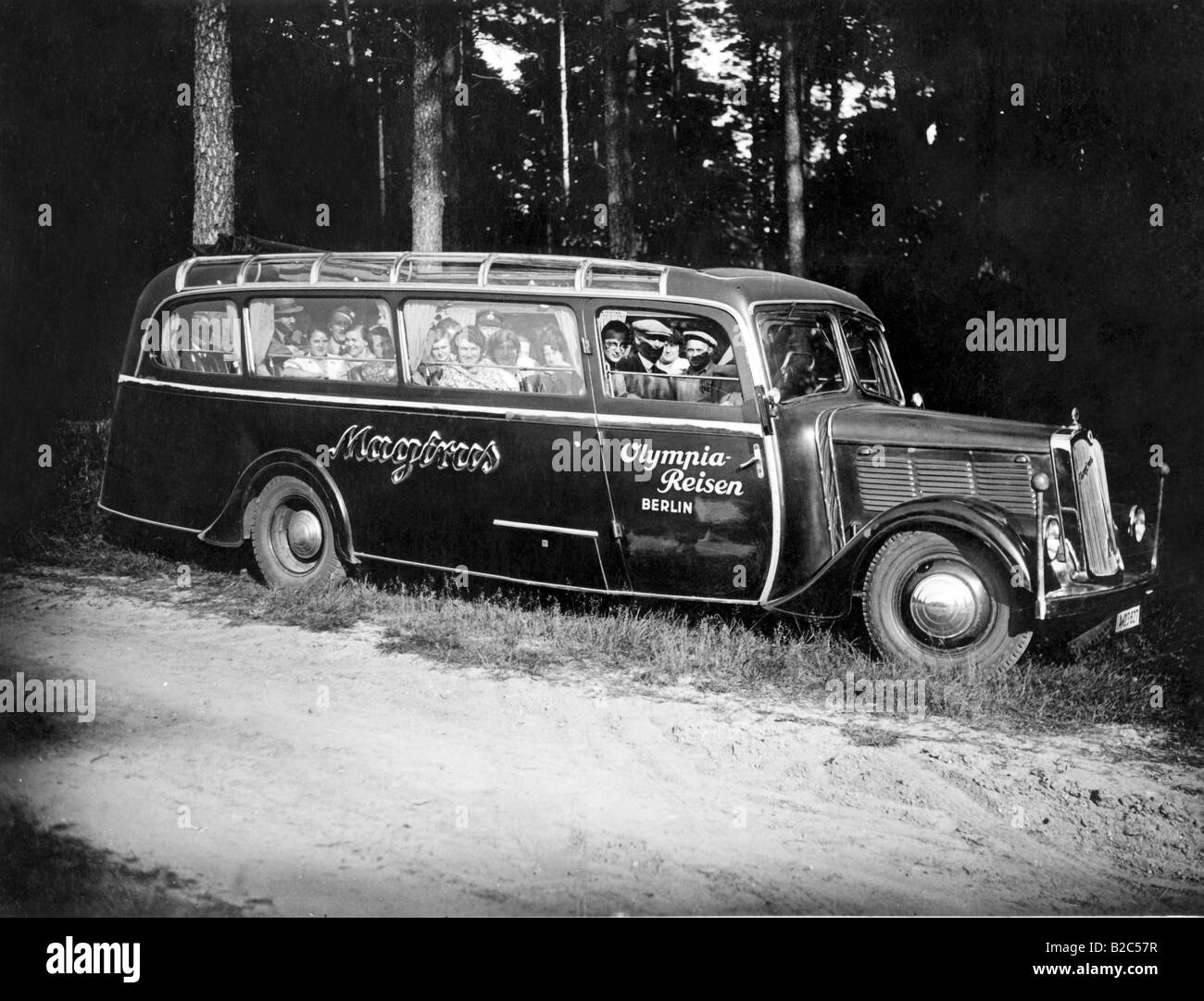 Olympia traveling Berlin, historical photo, circa 1940 Stock Photo