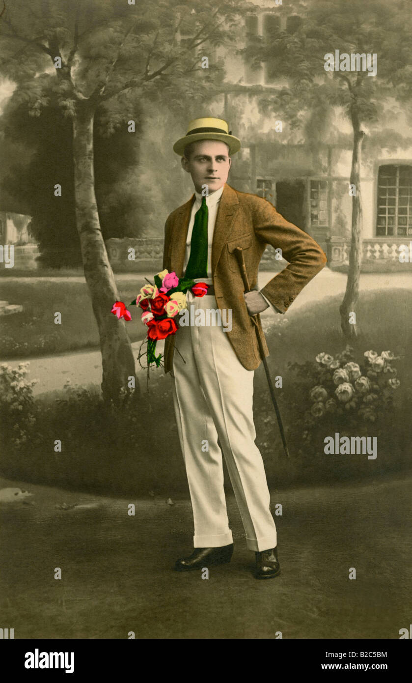 Historic fashion photography from about 1920 Stock Photo