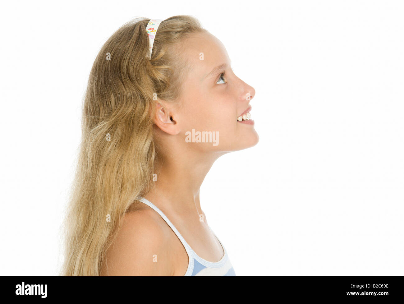 Close up portrait of pretty young girl Stock Photo - Alamy