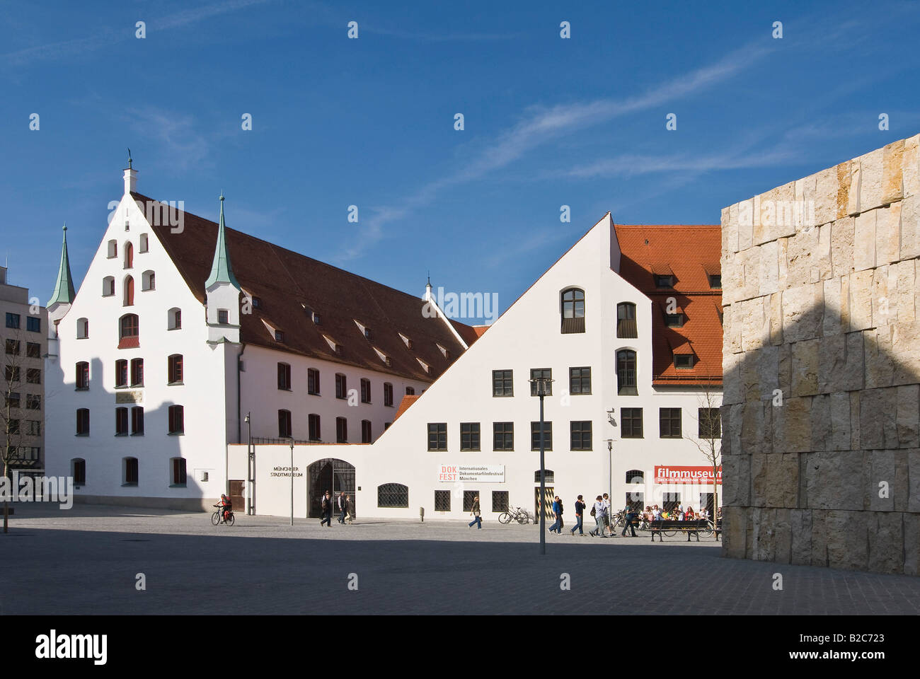 Muenchner Stadtmuseum, Munich City Museum, St. Jakobsplatz Square, Munich, Bavaria, Germany, Europe Stock Photo