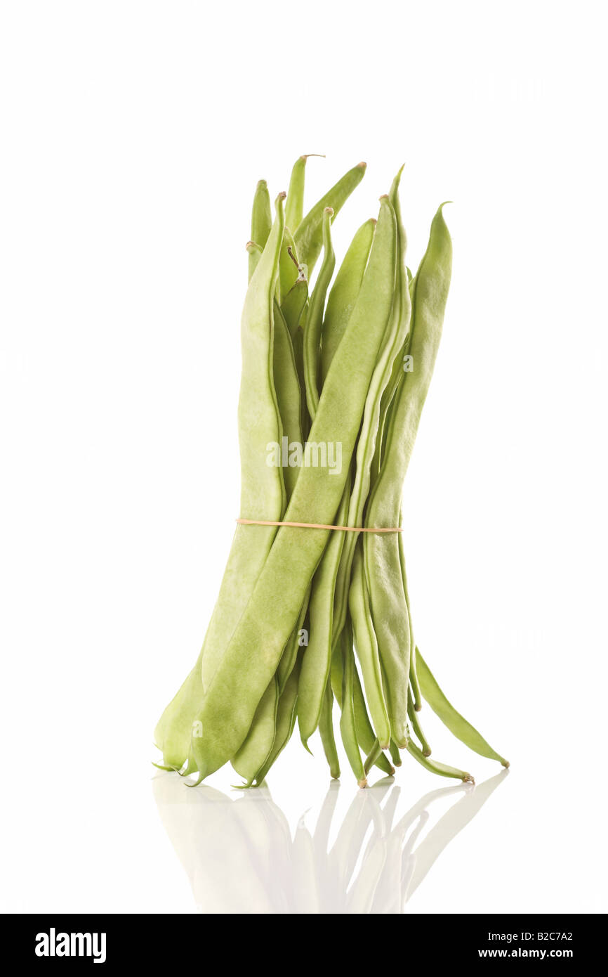 Green pole beans Stock Photo - Alamy