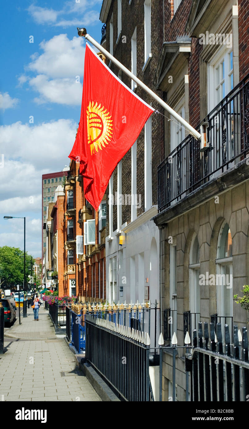 Embassy of the Kyrgyz Repubic London Stock Photo
