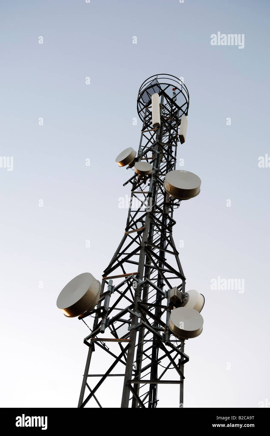 tower relay and mobile radio antenna Stock Photo Alamy