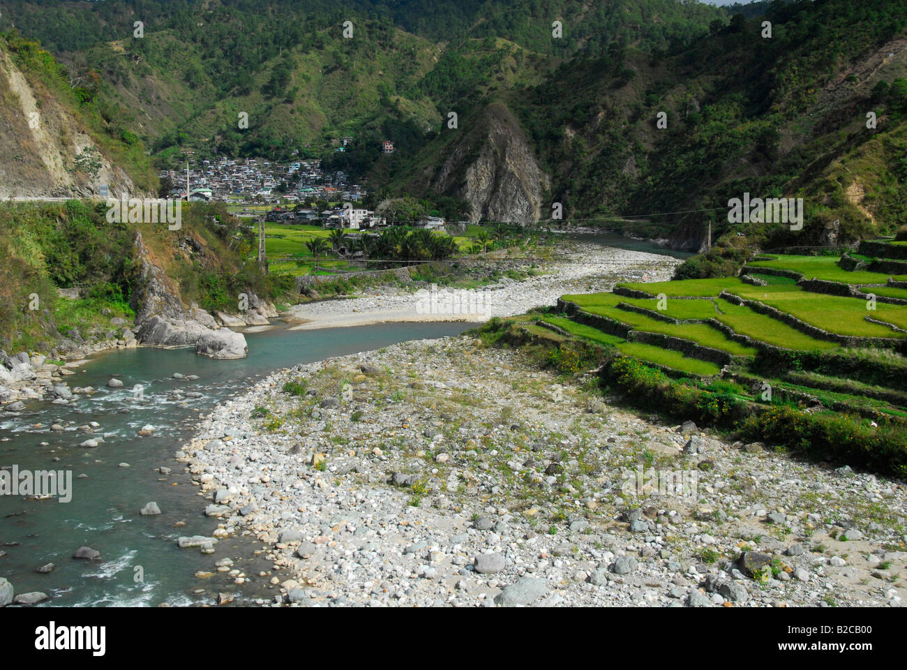 Rice fields in the vicinity of Bontoc, North Luzon, Philippines ...