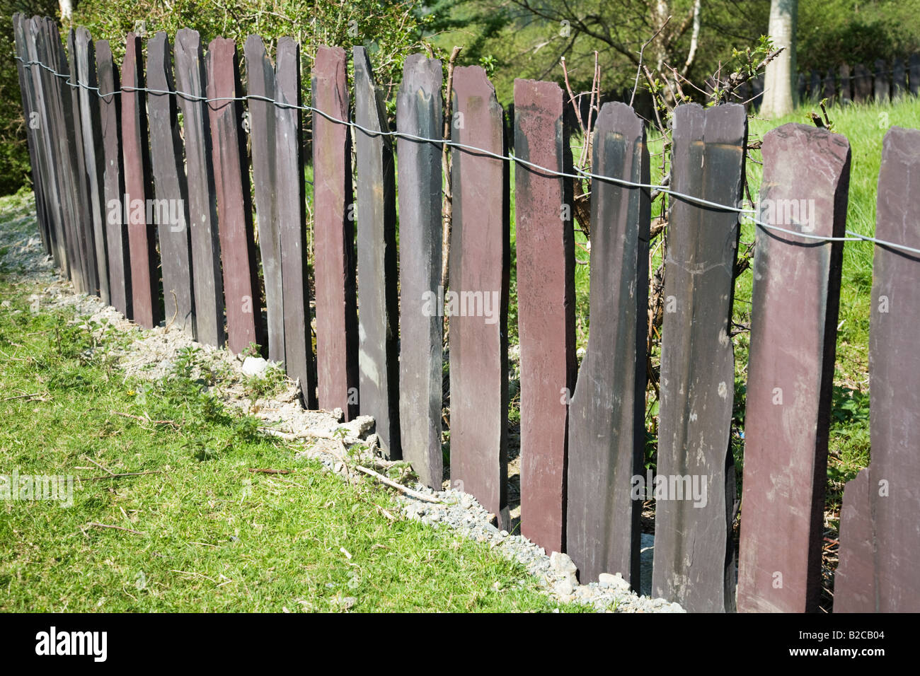 Slate Fence High Resolution Stock Photography and Images Alamy