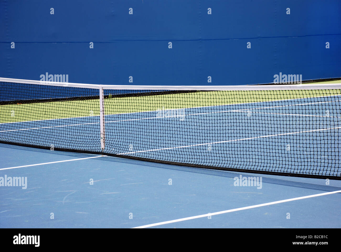 Tennis hard court Stock Photo