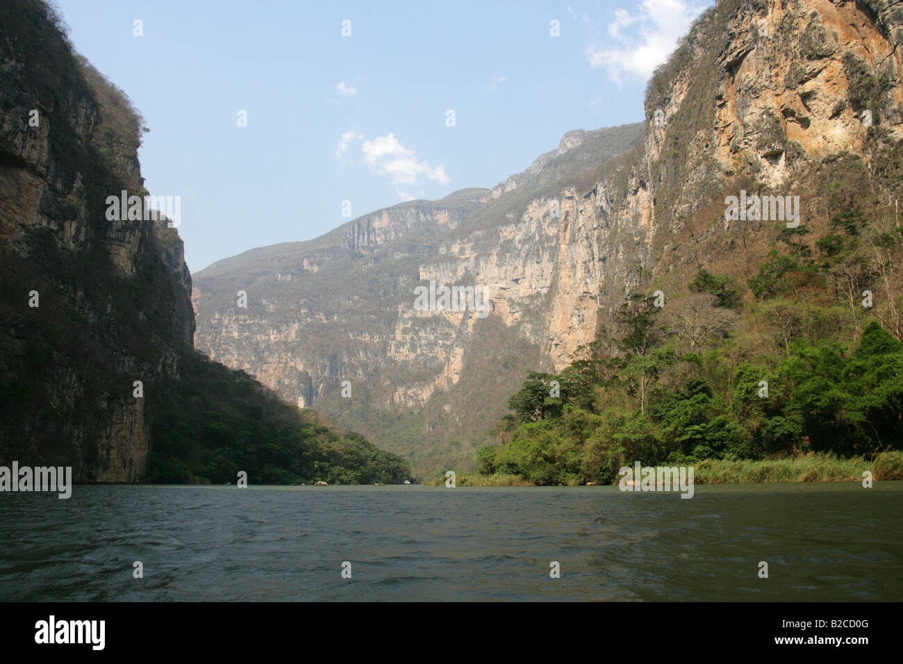 Sumidero Canyon and Grijalva River, Chiapas State, Mexico Stock Photo