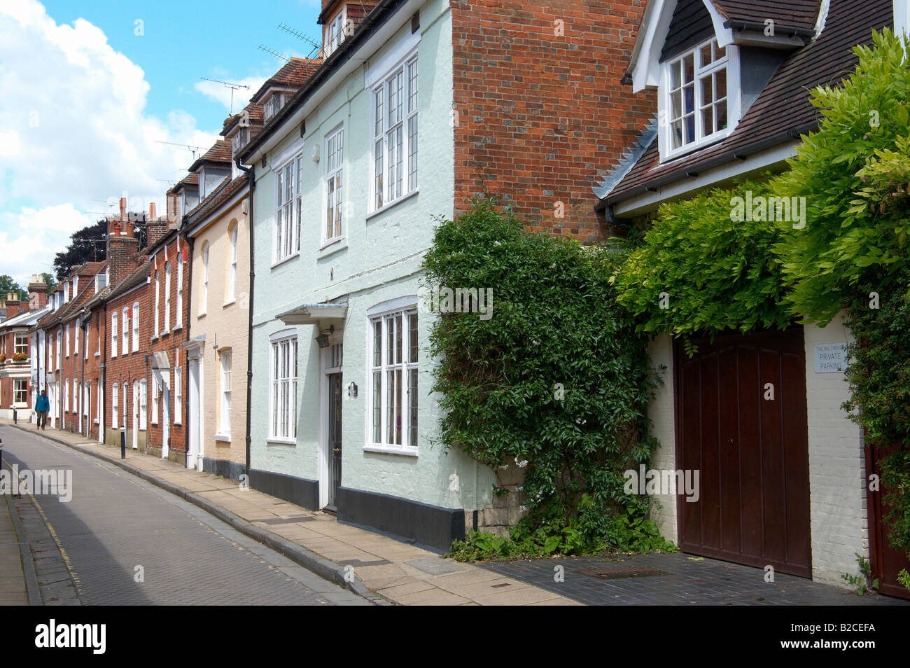 Modern and house in Canon Street, Winchester, Hampshire