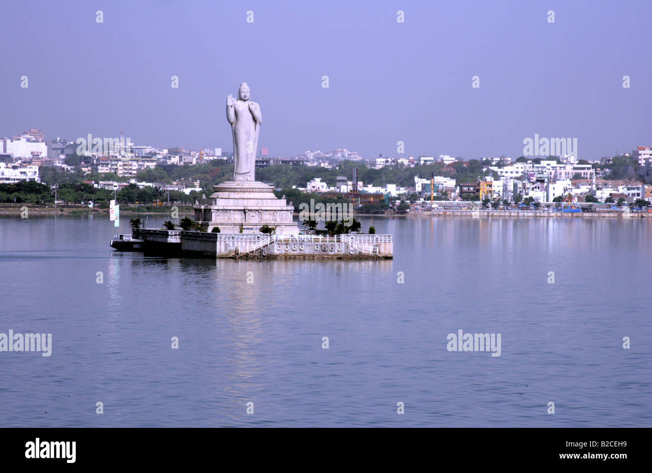 Buddha statue Hussainsagar, Hyderabad Stock Photo Alamy