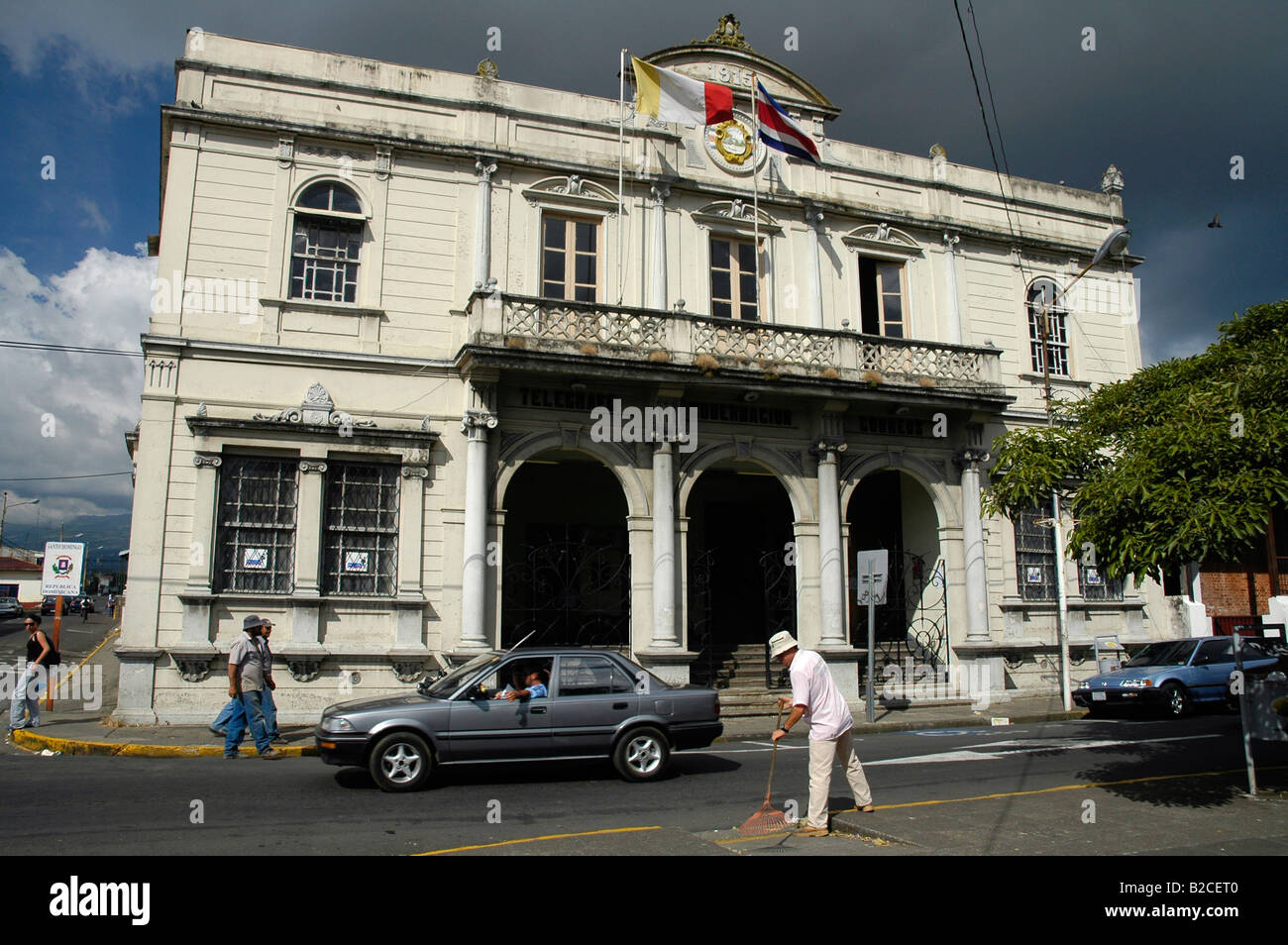 Post office in Heredia, Costa Rica, Central America Stock Photo