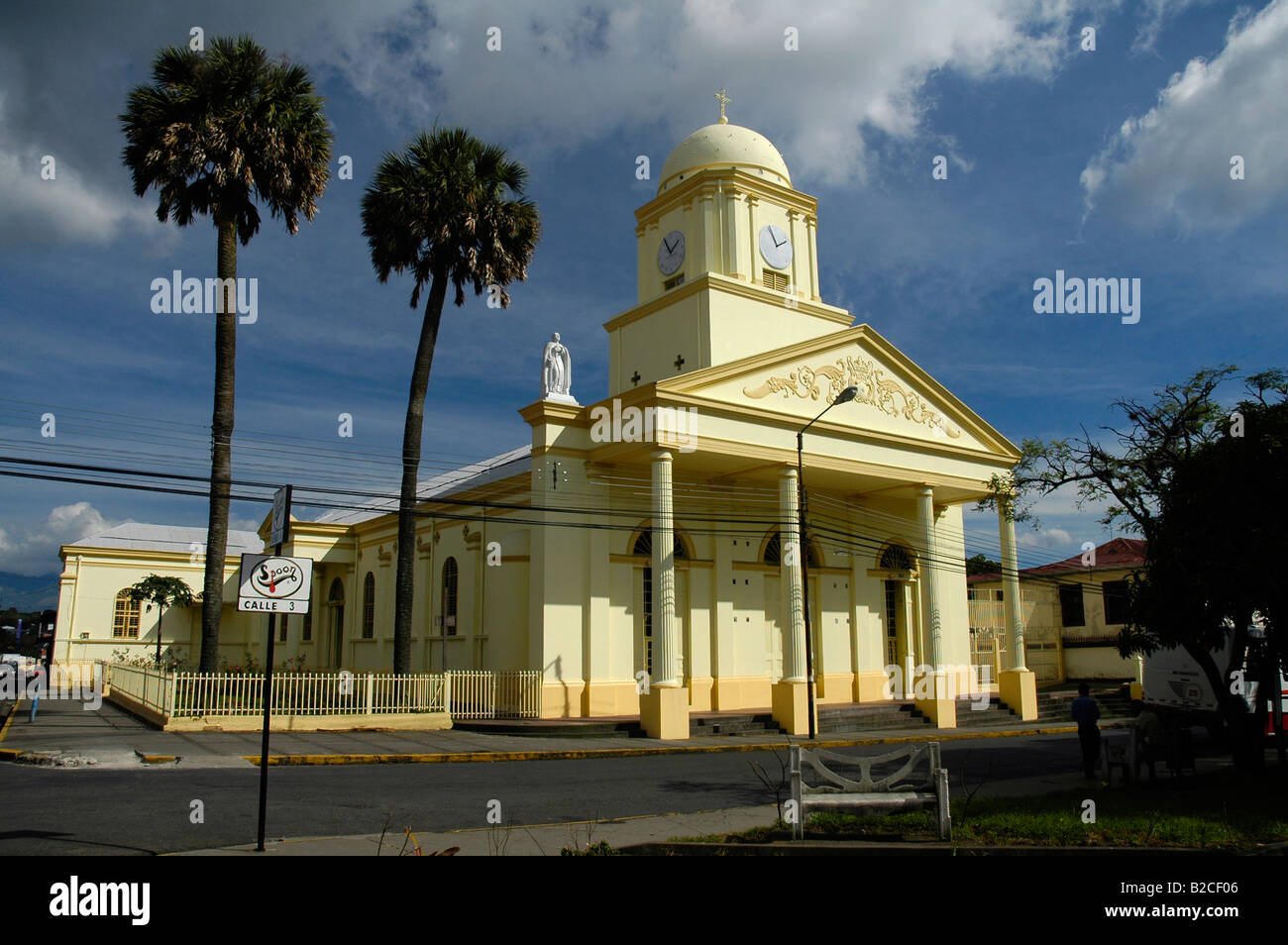 Carmen Church, Heredia, Costa Rica, Central America Stock Photo