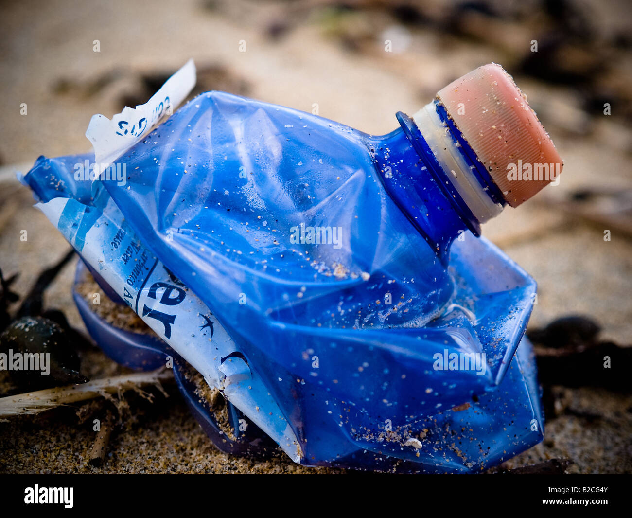 Washed up bottle Stock Photo Alamy