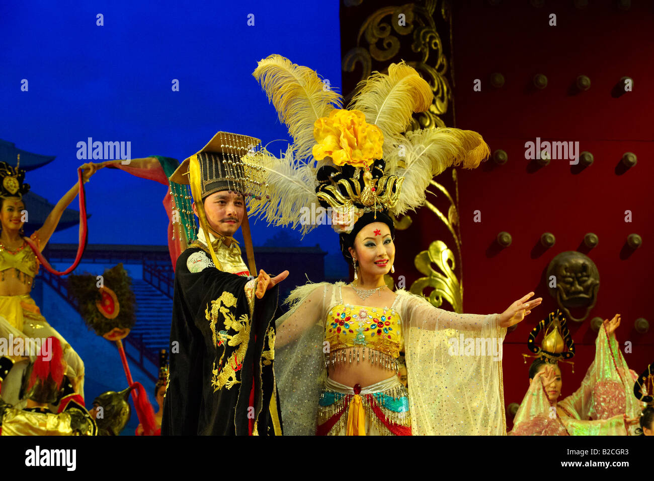 Tang Dynasty Show Xian China Stock Photo