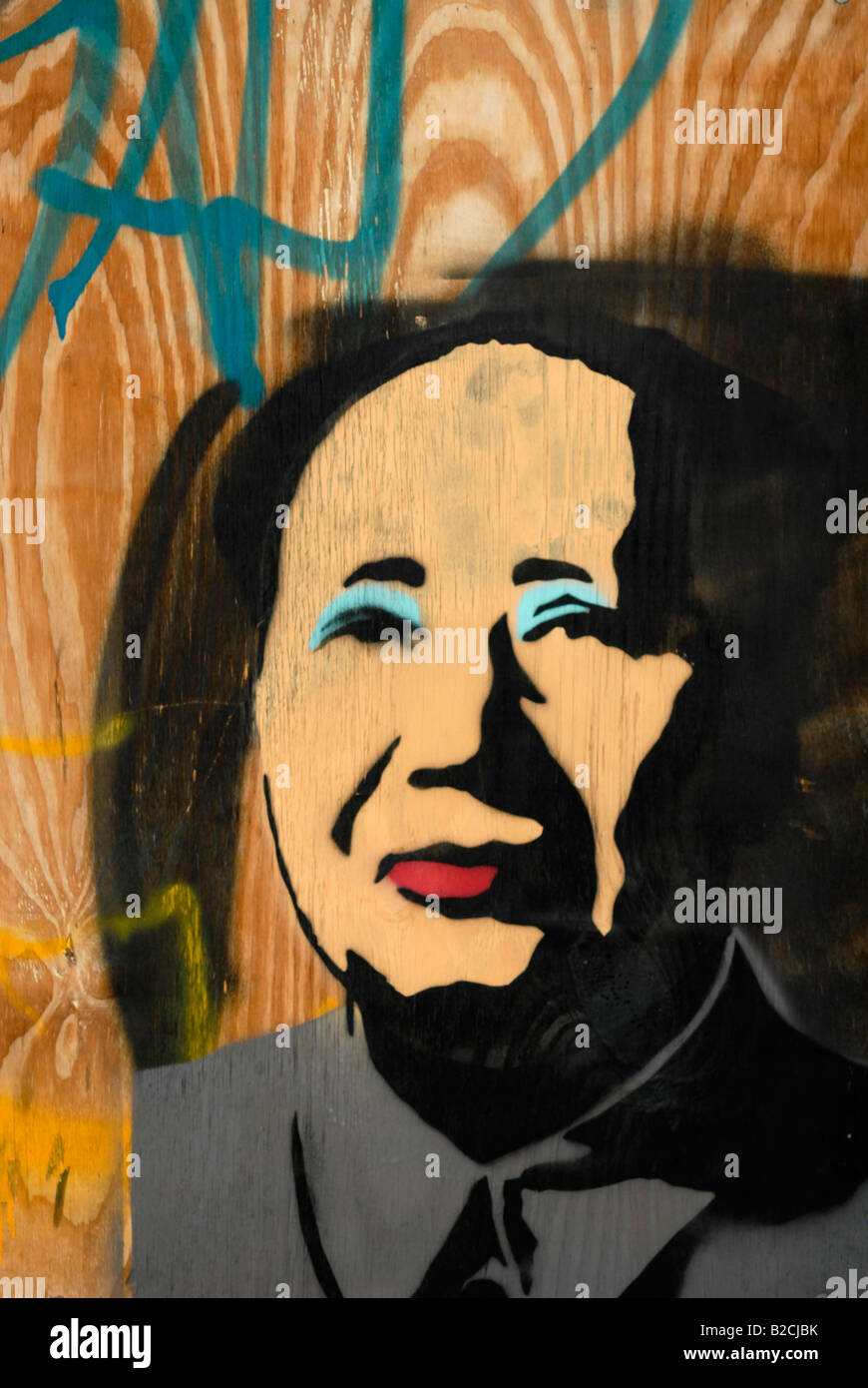 portrait Mao Zedong, Tse-tung Stock Photo