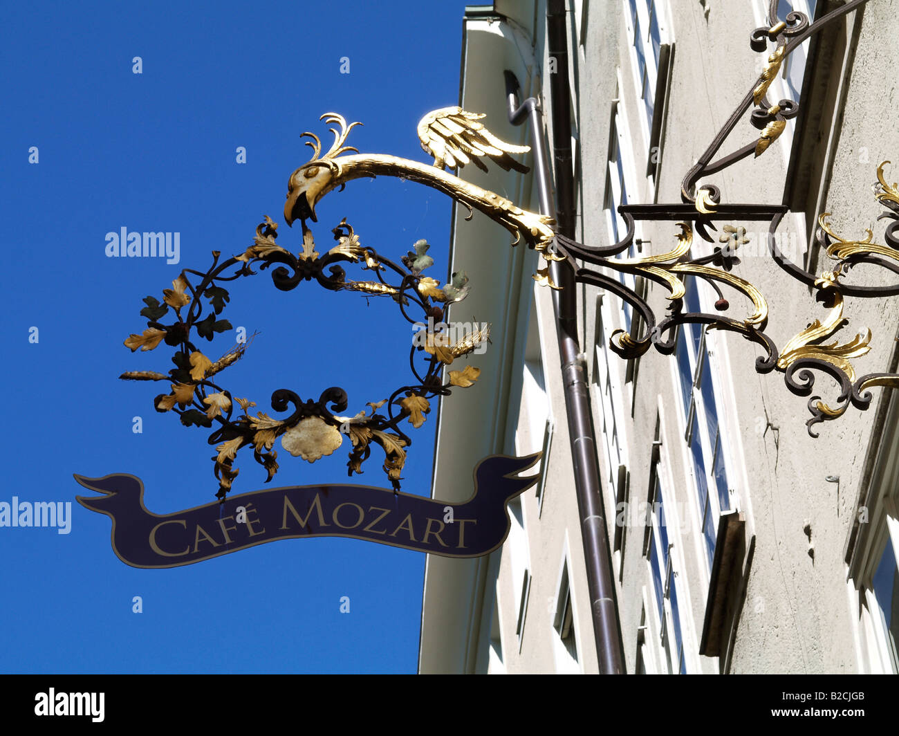 Cafe Mozart Stock Photo