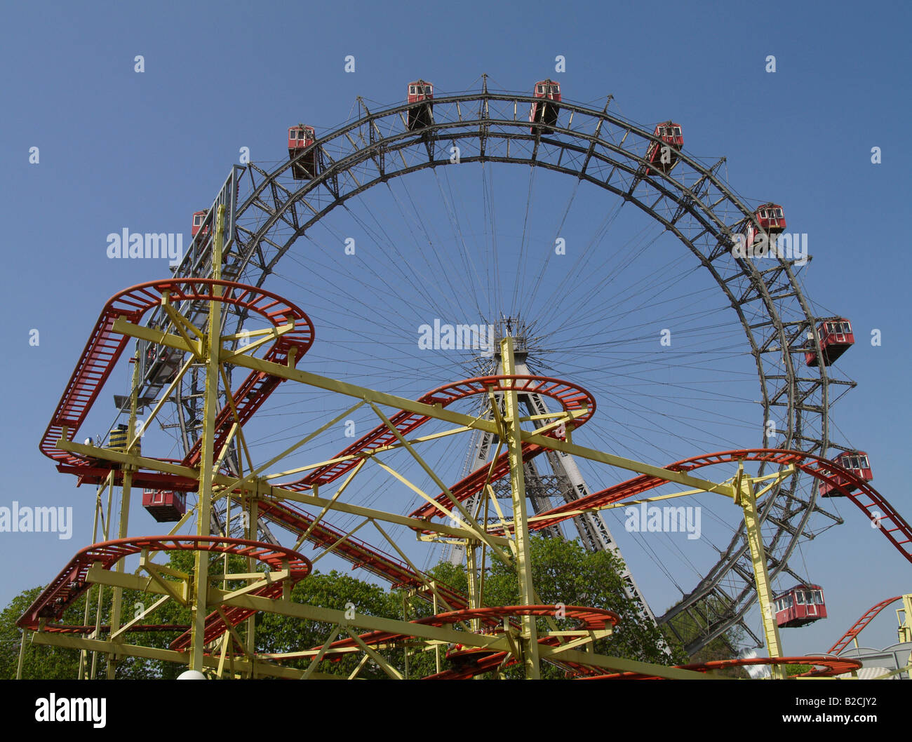 Vienna, Giant Ferry Wheel Stock Photo - Alamy