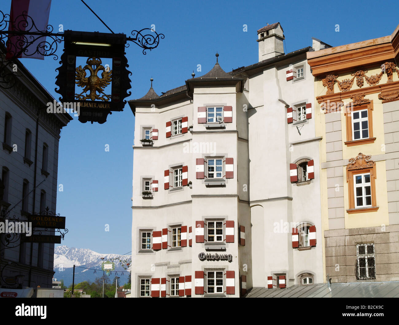 Innsbruck, old city center, castle Ottoburg Stock Photo