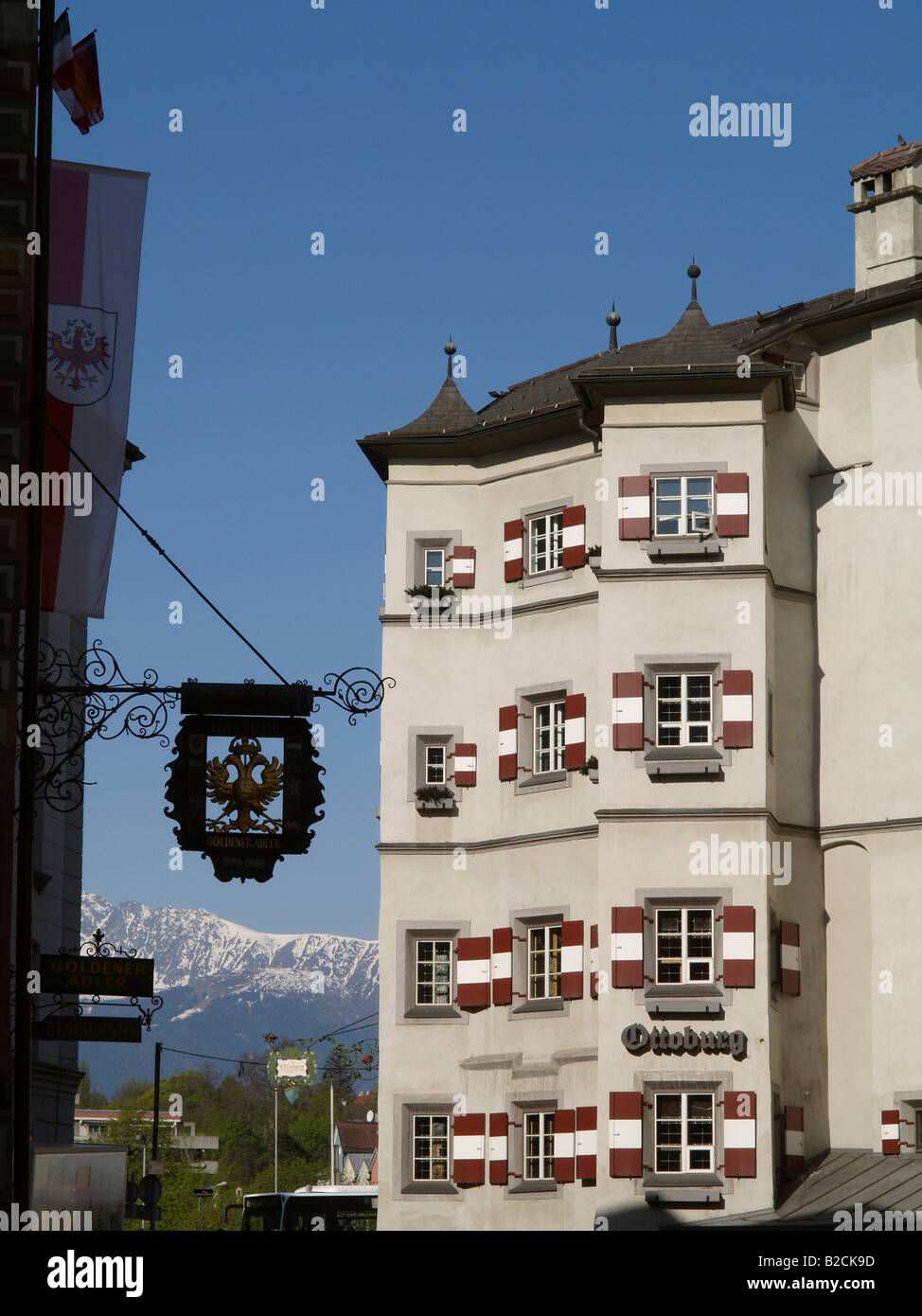 Innsbruck, old city center, castle Ottoburg Stock Photo